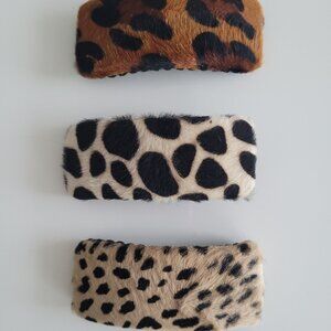 3 animal prints barettas